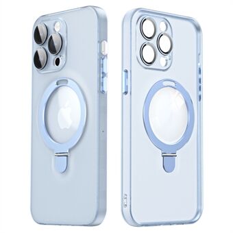 Til iPhone 13 Pro Max PC+TPU Telefon Kickstand Case Magnetisk telefoncover med glaslinsebeskytter