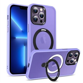 Til iPhone 13 Pro Max 6,7 tommer Magnetic Invisible Kickstand Phone Case PC+TPU Drop Protection Cover Kompatibel med MagSafe