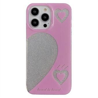 Til iPhone 13 Pro Max 6,7 tommer bagcover IMD Glitter Powder Anti-drop PC+TPU telefonbeskyttelsesetui