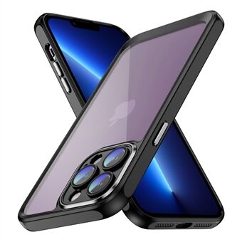 Til iPhone 13 Pro Max klart rygtelefontaske Akryl+TPU Hybrid stødsikkert cover med kameralinsebeskytter