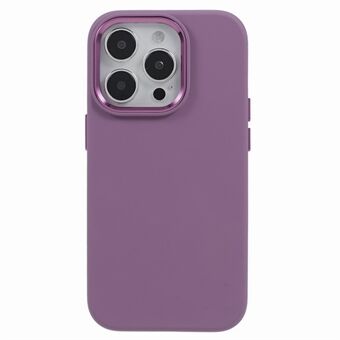 Stødabsorberende cover til iPhone 13 Pro Max 6,7 tommer kameraramme i aluminiumslegering Flydende silikone+PC-telefoncover
