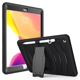 Hard PC + Silikone Skin Tablet Case med Kickstand + Pen Slot til iPad 10.2 (2021)/(2020)/(2019)