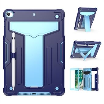 T-formet Kickstand Design Anti-drop stødsikker PC + Silikone Tablet Cover Protector til iPad 10.2 (2021)