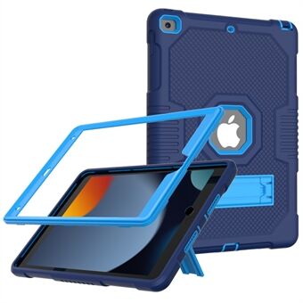 Kontrastfarve PC + TPU + Silikone Stødsikker Anti-Drop Kickstand Design Tablet Cover Case til iPad 10.2 (2019)/(2020)/(2021)