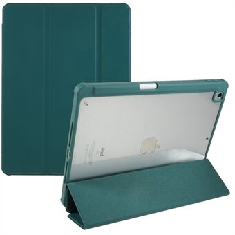 Til iPad 10.2 (2021) / (2019) / (2020) Stødsikker etui PU-læder + TPU + akryl tablet-etui Tri-fold Stand Beskyttende Cover