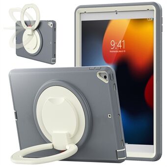 Til iPad 10.2 (2021) / (2020) / (2019) Case PC + TPU Håndtag Grip Kickstand Tablet beskyttelsescover
