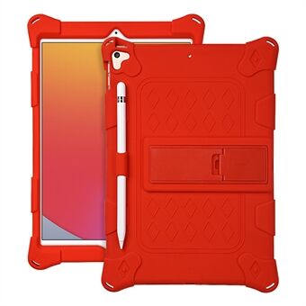 Drop-sikker tablet-etui til iPad 10.2 (2021) / (2019) / (2020) Blødt silikone-kickstand-tabletcover