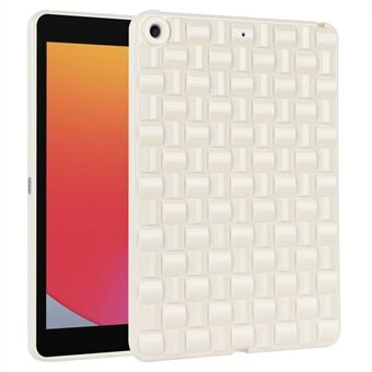 Til iPad 10.2 (2021) / (2019) / (2020) Blødt TPU-etui Beskyttende tabletcover, vævet tekstur, anti-skrid-etui