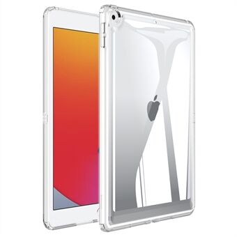 Bagcover til iPad 10.2 (2021) / (2020) / (2019) Faldsikker gennemsigtig akryl+TPU tablettaske