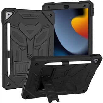 Silikone + PC Tablet Case til iPad 10.2 (2019) / (2020) / (2021) / iPad Air 10.5 tommer (2019) , Ensfarvet Kickstand Cover med blyantholder
