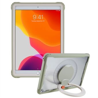 PEPKOO til iPad 10.2 (2021) / (2020) / (2019) 360-graders rotation støttebetræk PC + TPU stødsikker tablettaske