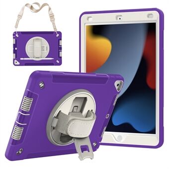 TPU+PC Tablet Case til iPad 10.2 (2019) / (2020) / (2021) , Håndrem Støttebetræk med skulderrem