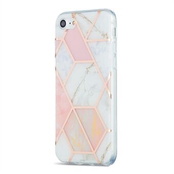 Marble Pattern Electroplating IMD 2.0mm TPU Phone Cover for iPhone SE (2020)/SE (2022)/iPhone 8/7 