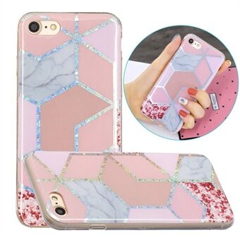 Marble Pattern Printing IMD Design TPU Phone Shell Cover for iPhone SE (2020)/SE (2022)/iPhone 8/iPhone 7 