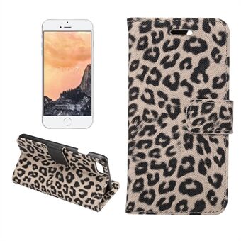 Leopard Pattern Wallet Leather Stand Case for iPhone SE (2020)/SE (2022)/8/7 