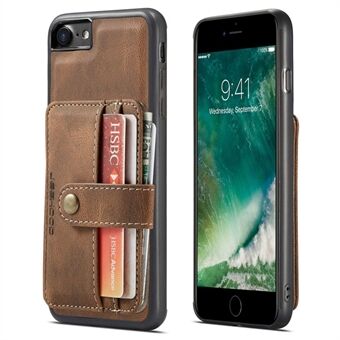 JEEHOOD For iPhone 7/8/SE (2020)/SE (2022)  Shockproof Wallet Phone Case Support Wireless Charging/RFID Blocking Anti-fall Phone Protector