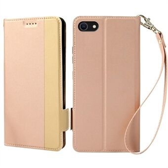 Til iPhone 7/8  / SE (2020) / SE (2022) Flip Phone Case Kontrastfarve Anti-drop PU Læder Cover Stand Dobbelt magnetisk lås Beskyttende Shell kortholder