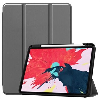 Narrow Bezel Anti-Drop Tri-fold Stand Leather Tablet Stylish Case with Pen Slot for iPad Air (2020)/Air (2022) / Pro  (2020) / (2018)