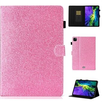 Glittery Powder Card Slots Stand PU Leather + TPU Shell for iPad Air (2020)/Air (2022) / Pro  (2021) (2020) (2018)