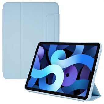 Aftageligt 2-i-1 tablettaske til iPad Air (2022)/(2020), Trifold Stand PU Lædercover Magnetisk Absorption TPU + Akrylskal med kameraramme