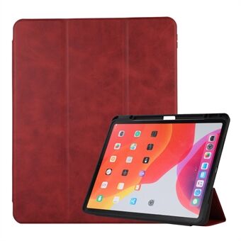 Til iPad Pro  (2021)/(2020)/(2018)/iPad Air (2020)/(2022) Texture PU Læder Pen Slot Case Trifold Stand Auto Wake/Sleep Tablet Shell Cover