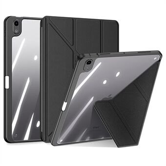 DUX DUCIS Magi Protective Case til iPad Air (2020) / (2022) V-fold Stand Anti-wear Læder+PC+TPU Support Auto Wake/ Sleep Funktion Tablet Cover