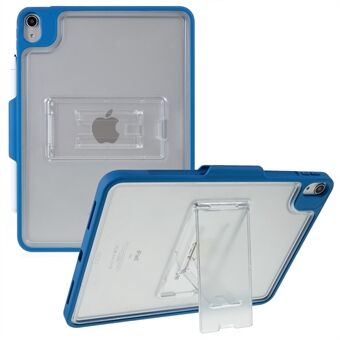 MUTURAL Qingfeng Series til iPad Air (2020) / (2022) Transparent Kickstand Tablet Case PC + TPU stødsikkert bagcover