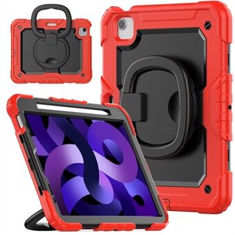 Til iPad Pro 11 (2018) / (2020) / (2021) / (2022) / iPad Air (2020) / (2022) PC + Silikone Tablet Case 360-graders roterende Kickstand Stødsikkert cover med skulderrem