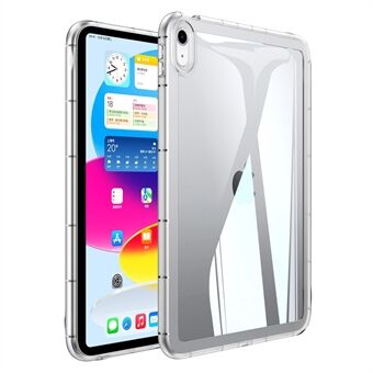 Til iPad Air (2020) / (2022) Anti-drop gennemsigtigt tablet-etui Akryl Bagside TPU-rammecover