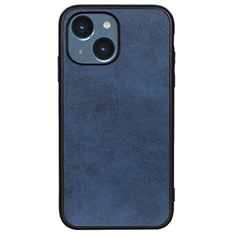 Til iPhone 14  Drop-sikker Anti-fingeraftryk telefoncover Dobbeltfarvet tekstureret læderoverflade Anti-ridsecover