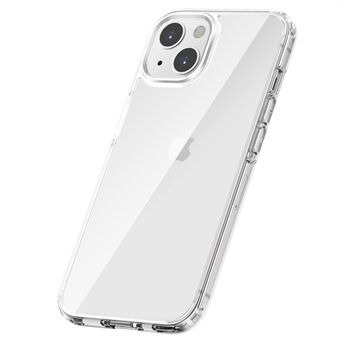 Til iPhone 14  Crystal Clear Series PC+TPU telefoncover Gennemsigtig ryg Stødsikkert anti-drop telefoncover