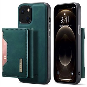 DG.MING M2 Series til iPhone 14  Stødsikker anti-fald magnetisk absorption Kickstand Design telefonetui med aftagelig tegnebog