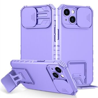 Til iPhone 14  Støvtæt mobiltelefoncover Kickstand PC + TPU Slide Kamerabeskyttelse Anti-ridse telefoncover