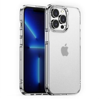 Til iPhone 14  Anti-ridse Slim Case PC+TPU Hybrid Mat Translucent Shell Stødsikkert telefoncover