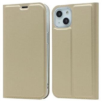 Til iPhone 14  PU- Stand Magnetisk adsorptionstelefon faldsikkert cover med kortplads