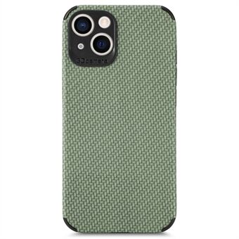 Carbon Fiber Texture Phone Case til iPhone 14 , faldsikkert PU-læderbelagt TPU Anti-ridsecover
