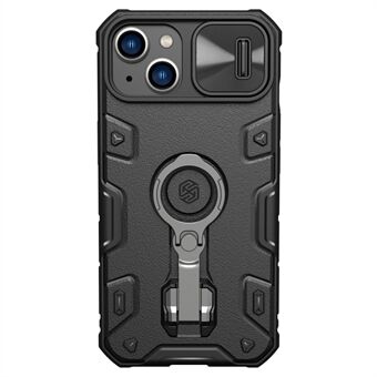 NILLKIN til iPhone 14 CamShield Armor Pro Magnetisk telefontaske Ring Bagcover Stativ med glidende kameracover
