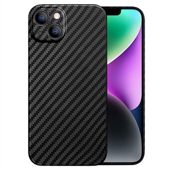 X-LEVEL Nano Kevlar Series Carbon Fiber Phone Cover til iPhone 14, Aramid Fiber Ultra Slim Cover Kompatibel med MagSafe