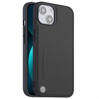 X-LEVEL til iPhone 14 Kevlar II-serien Drop-sikker telefoncover Carbon Fiber Texture PU-læderbelagt TPU Ridsefast mobiltelefoncover