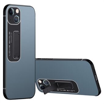 Til iPhone 14 Faldsikkert, slankt, mat telefoncover Blødt TPU + hård pc-beskyttende mobiltelefoncover med skjult støttefod