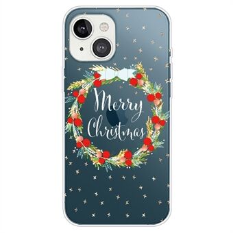 Til iPhone 14 Julemønster Udskrivning Telefon Case Blød TPU stødsikker beskyttende bagcover