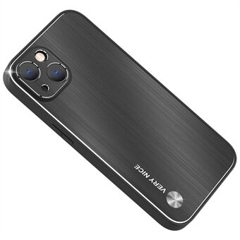 Til iPhone 14 Cell Phone Case Anti-ridse TPU børstet aluminiumslegering Telefon Bagside Cover Cover