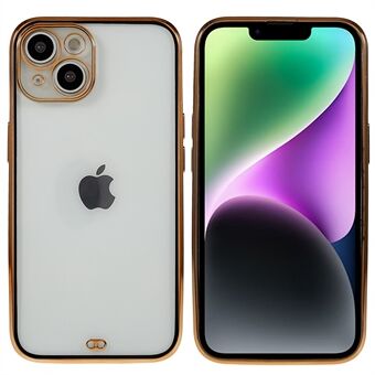 Drop-sikker TPU-telefoncover til iPhone 14, dobbeltfarvet vandmærkefri galvanisering Anti-ridse mobiltelefoncover