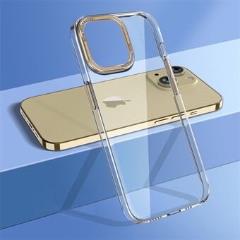 Til iPhone 14 Scratch beskyttelsesskal, krystalklart telefoncover Kamerabeskyttelsesramme Hard PC-bagcover
