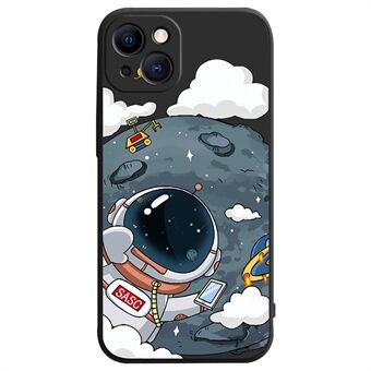 Astronaut Pattern Printing Telefoncover til iPhone 14 Drop-proof TPU Smartphone Cover Protector