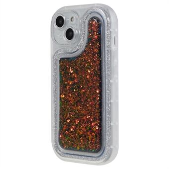 Til iPhone 14 Epoxy Personlig Mobiltelefon Taske Bling Glitter Blødt TPU Cover