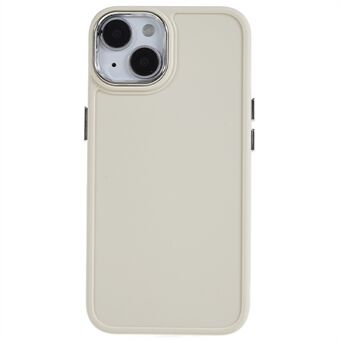Blødt TPU etui til iPhone 14, Anti-drop telefoncover med metal linseramme Metal knapcover