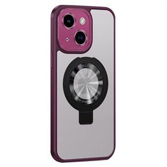 Til iPhone 14 Magnetisk Kickstand Case Kompatibel med MagSafe TPU+PC gummibelagt mat telefoncover