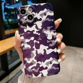 Til iPhone 14 Hard PC Bagcover Camouflagemønster Udskrivning Beskyttende telefontaske
