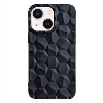 Anti-drop bagcover til iPhone 14 galvanisering honeycomb Prism mønster TPU mobiltelefon cover